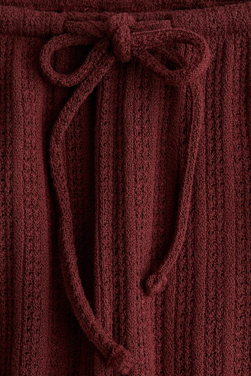 Textured-Knit Pants