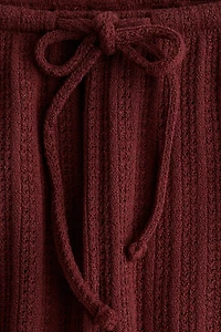 Textured-Knit Pants