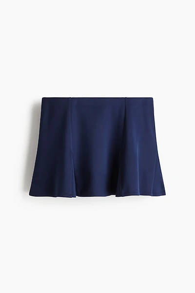 Jupe-short plissée en scuba