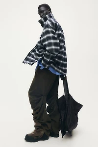 Foiled Flannel Overshirt