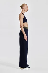 Wide-Leg Sports Sweatpants