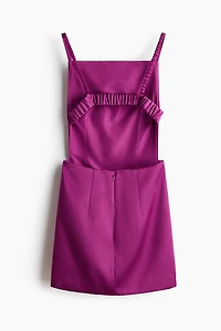 Low-Back Satin Dress
