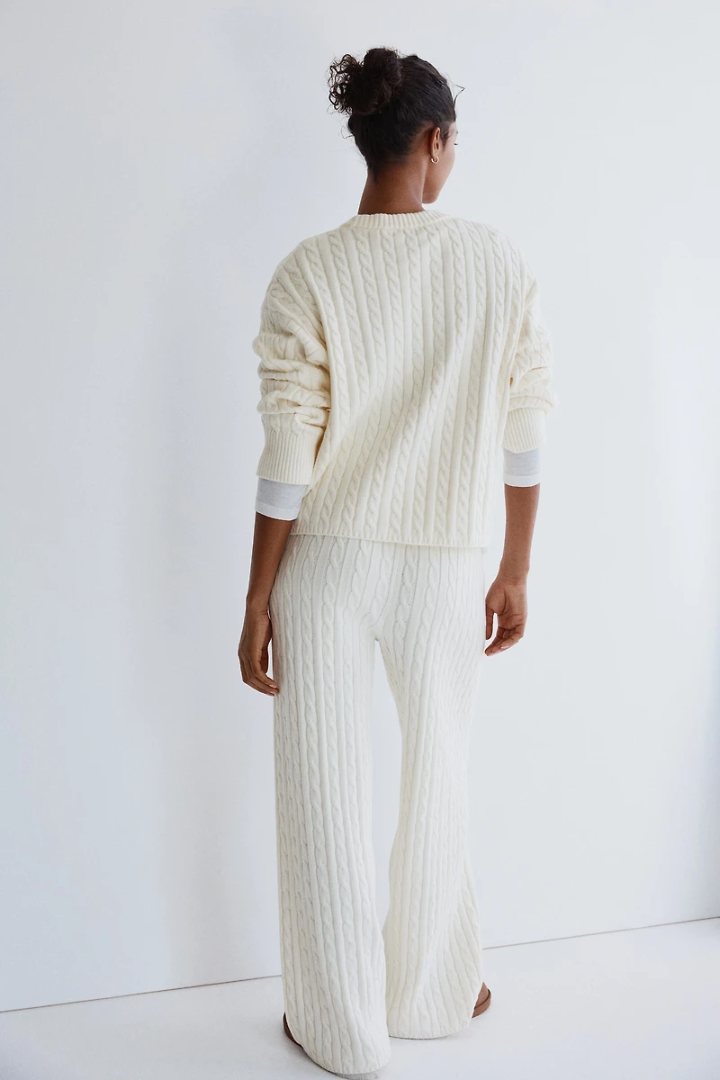 Cable-Knit Pants