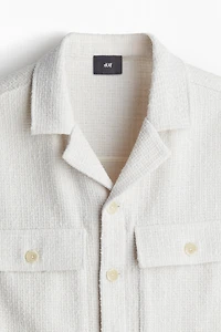 Regular Fit Bouclé Resort Shirt