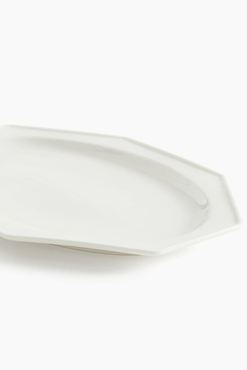 Grande assiette de service en porcelaine
