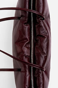 Padded Leather Shoulder Bag