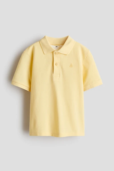 Embroidered-Motif Piqué Polo Shirt