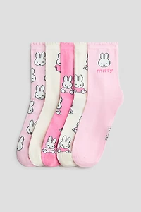 5-Pack Motif-Detail Socks