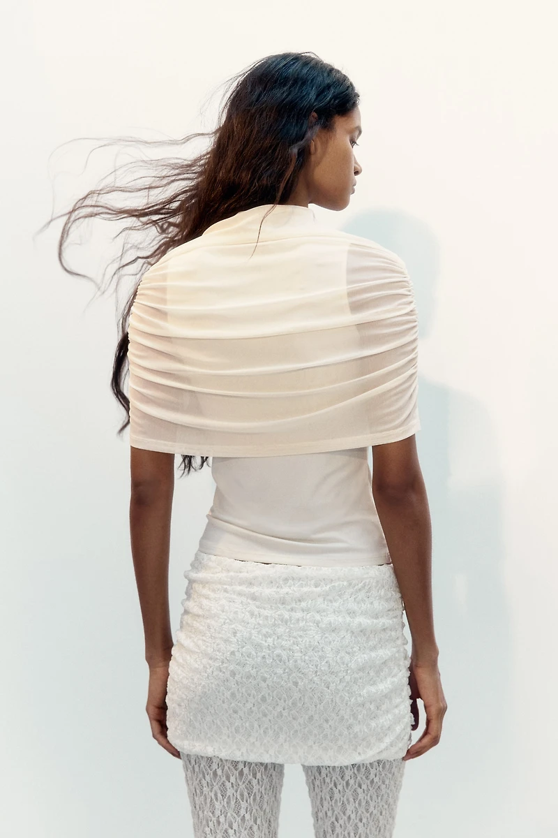 Haut en jersey avec détail façon cape