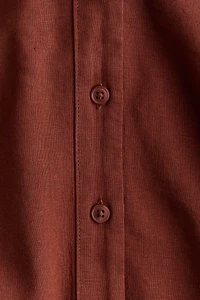 Linen-Blend Shirt
