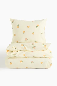 Printed Cotton Duvet Cover Set
