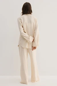 Crinkled Viscose-Blend Shirt