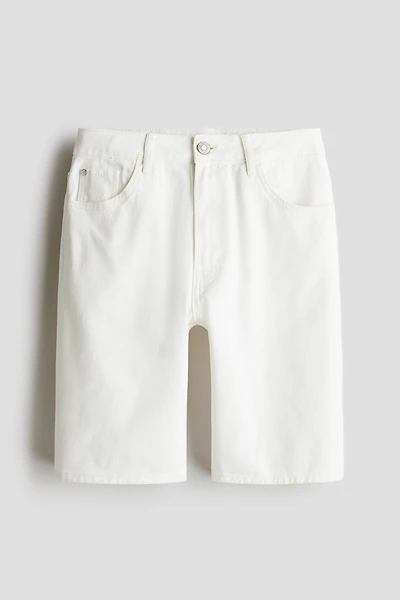 Loose-Fit Denim Shorts