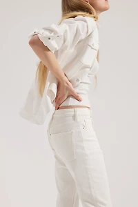 Slim Straight High Ankle Jeans