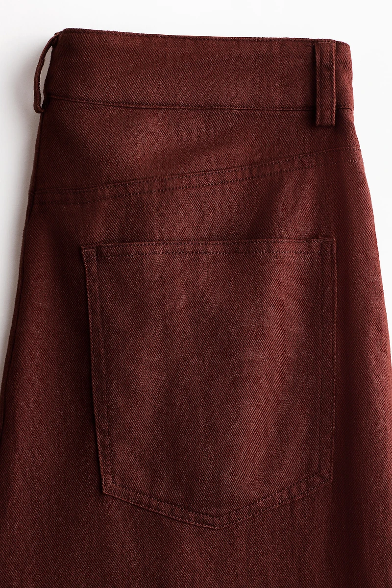 Linen-Blend Pants