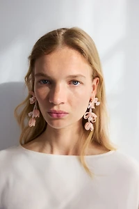 Beaded Flower Earrings