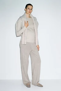MAMA Ribbed Jersey Top