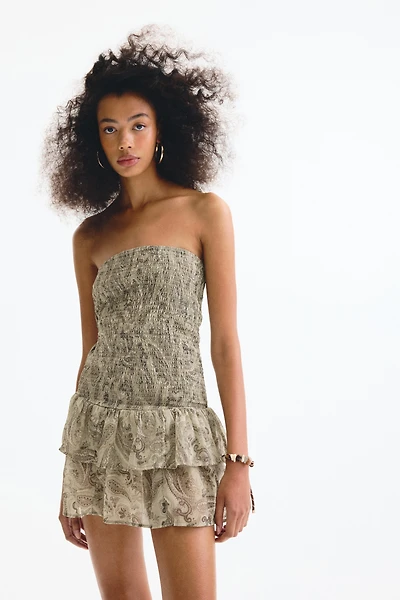 Smocked Tiered Dress