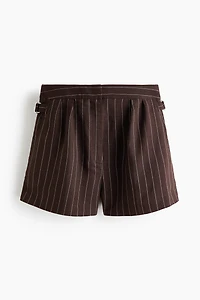 Dressy Linen-Blend Shorts
