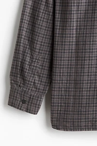 Loose-Fit Flannel Shirt