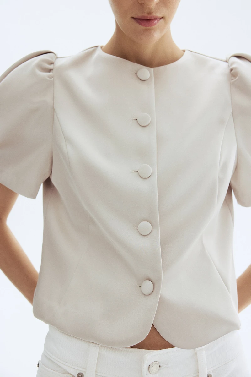 Blouse à manches bouffantes