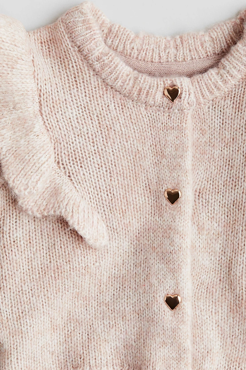 Flounce-Trimmed Cardigan