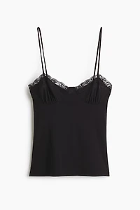 Lace-Trimmed Camisole Top