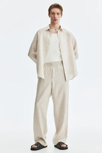 Loose-Fit Linen Pants