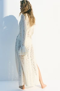 Robe maxi avec dentelle