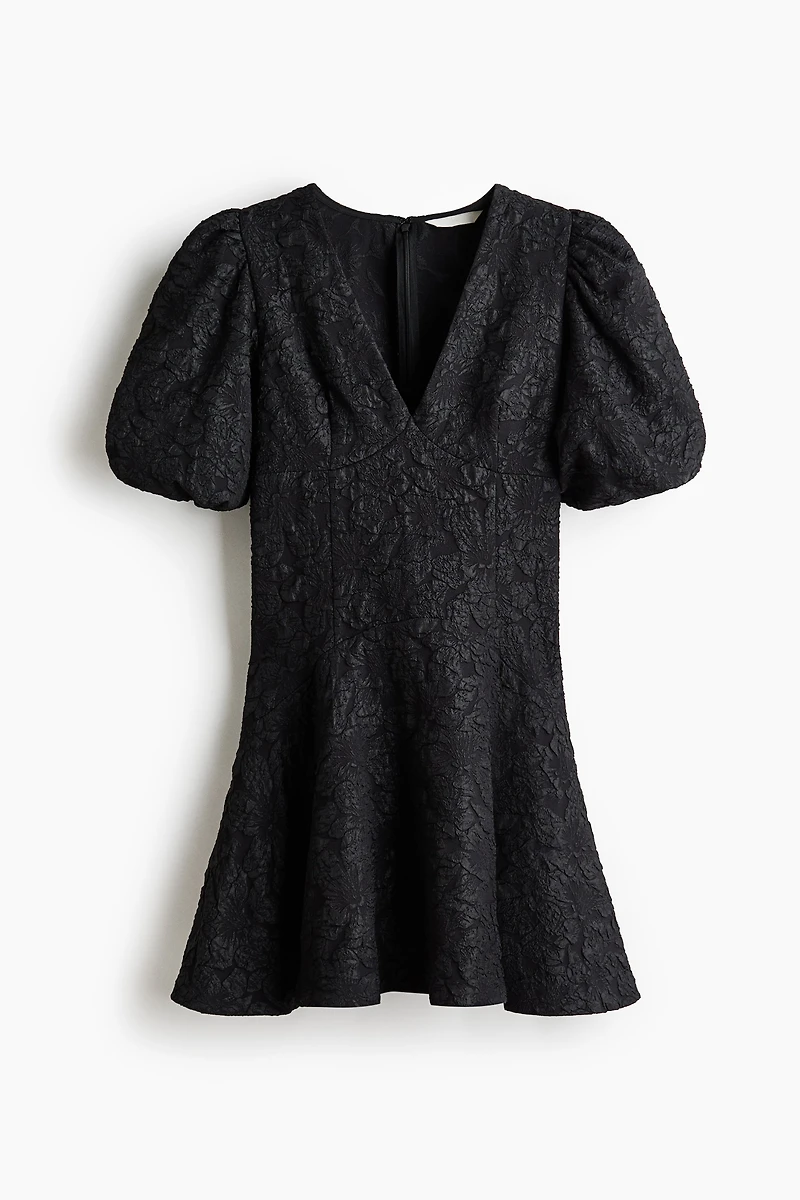 Puff-Sleeved Dress