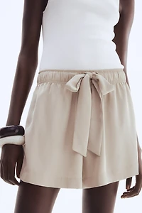Twill Drawstring Shorts