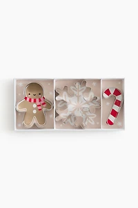 Lot de 3 emporte-pièces en métal