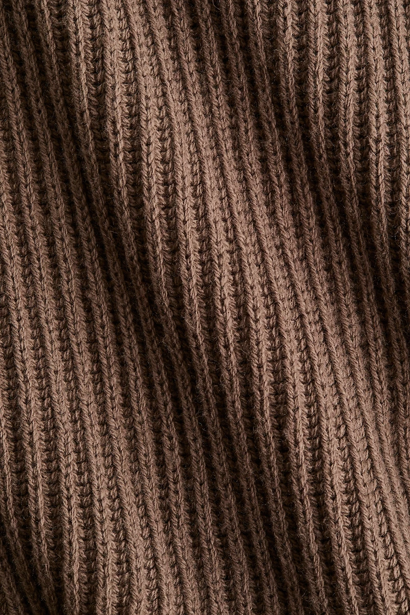 Rib-Knit Wool-Blend Sweater