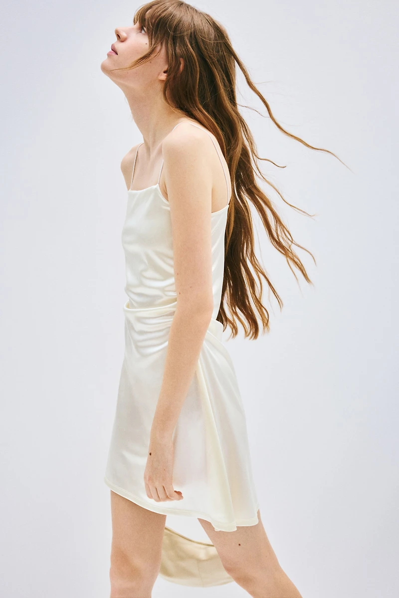 Draped Slip Dress