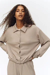 Textured Jersey Jacket