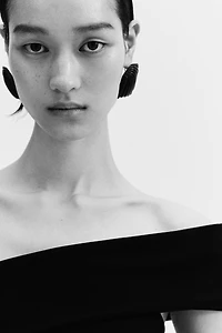 Off-the-Shoulder Thong Bodysuit