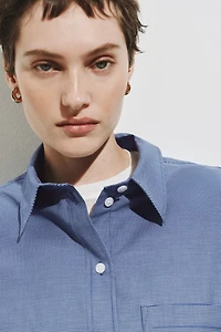 Oversized Cotton Poplin Shirt