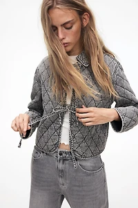 Quilted Denim Jacket