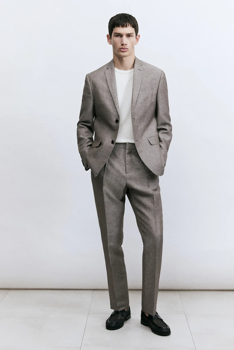 Slim-Fit Wool-Blend Jacket
