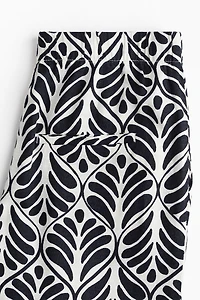 Wide-Leg Linen-Blend Pants