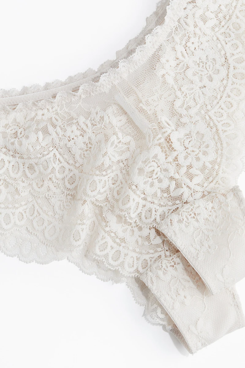 Lot de 2 culottes Brazilian en dentelle