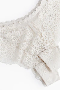 Lot de 2 culottes Brazilian en dentelle