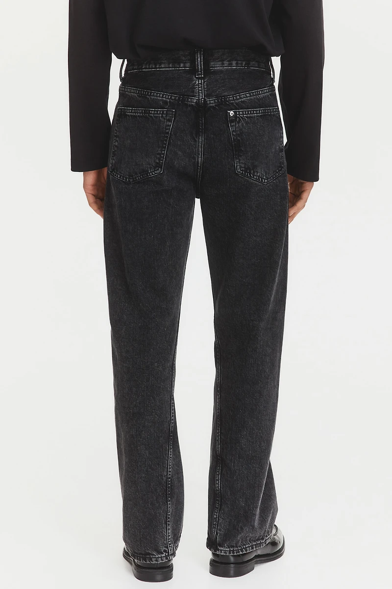 Loose-Fit Straight Twisted-Leg Jeans
