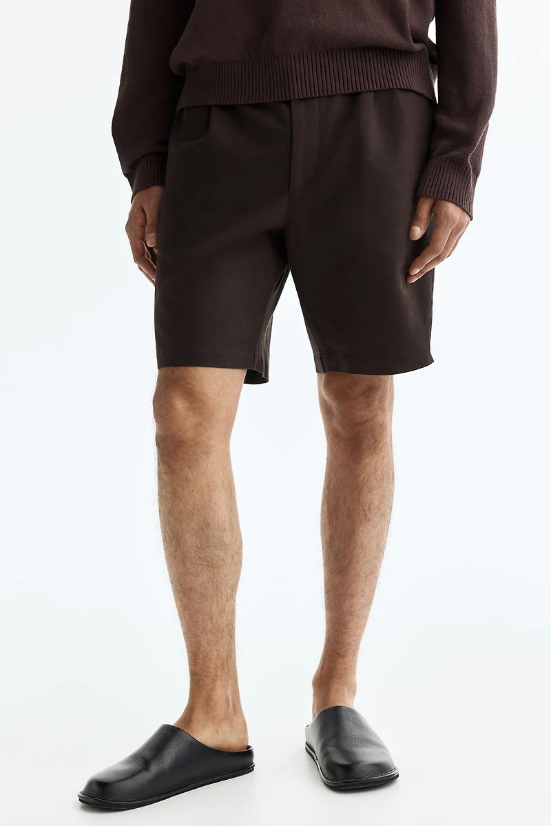 Relaxed-Fit Linen-Blend Shorts