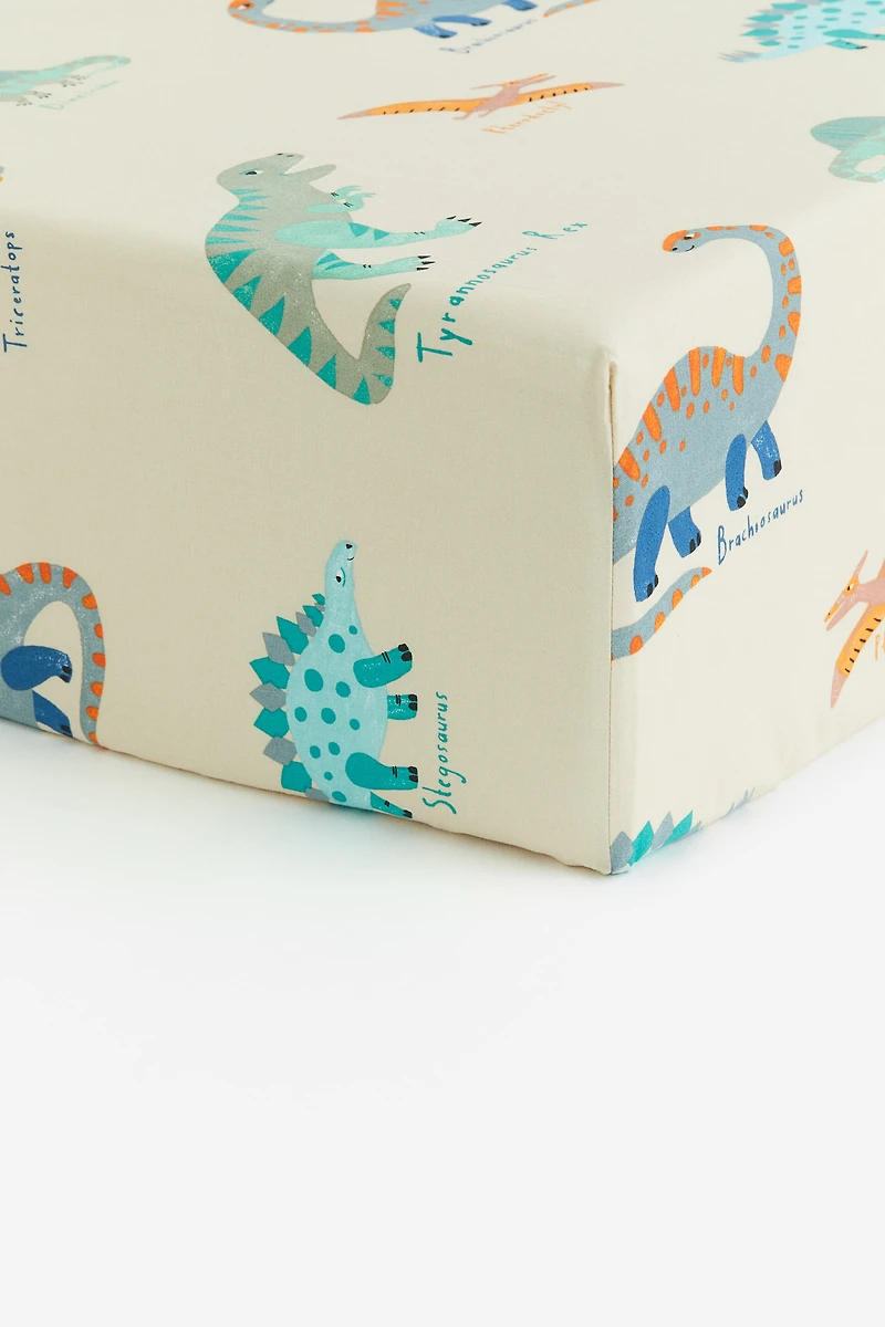 Patterned Cotton Fitted Sheet