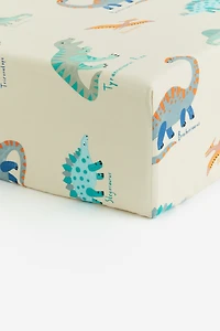 Patterned Cotton Fitted Sheet
