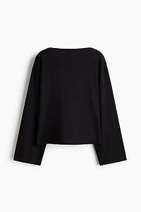 Boat-Neck Cotton Top