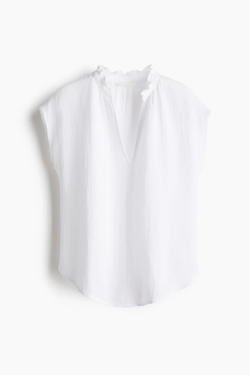 Blouse en mousseline de coton