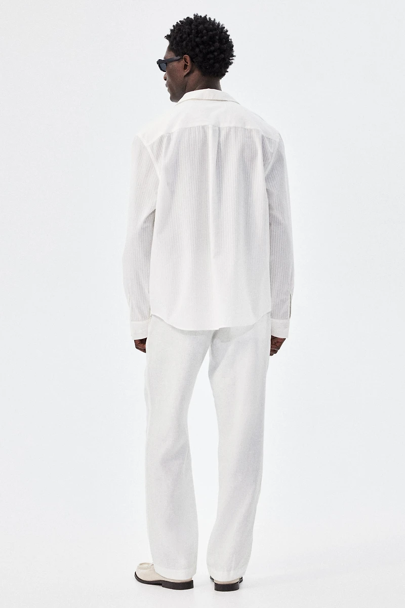 Regular-Fit Linen Pants