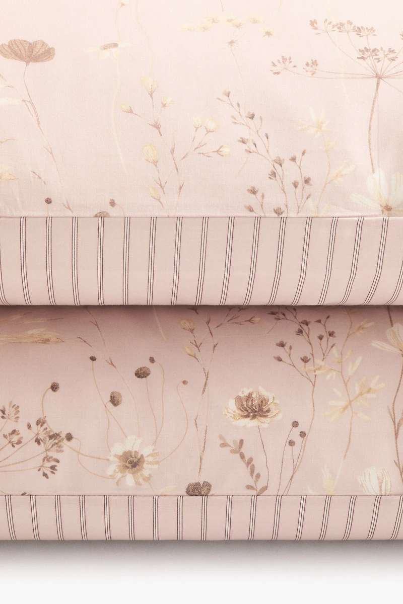 Lot de 2 taies d'oreiller fleuries